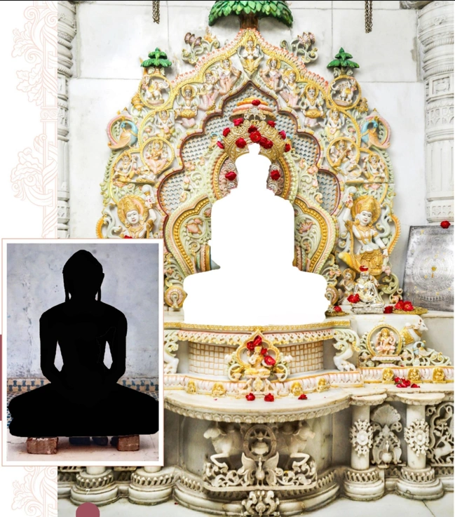Ancient Adinath deity now enshrined at Shri Shantikanak Jain Sangh, Nanpura-Surat